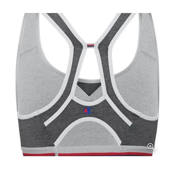 Champion Women Racerback Seamless Sports Bra Size Small Cotton-Rich * WOM216 - Picture 2 of 4